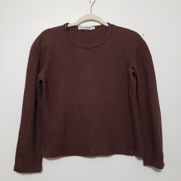 Dolce & Gabbana Angora/Wool Blend Top - Picture 1 of 9